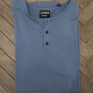 Cuts Clothing AO Henley Curve Hem - Vintage